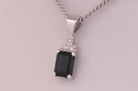 Sapphire and Diamond Pendant